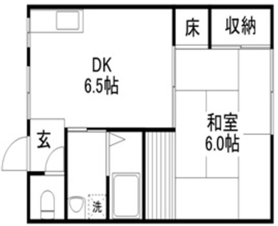 ビエノス岡の物件間取画像